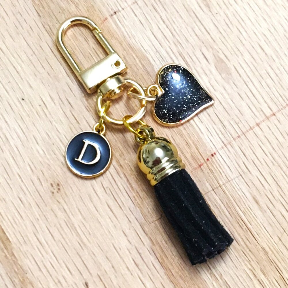 Handcrafted Personalized Bag Charm, Keychain, Tote Charm, Backpack Charm